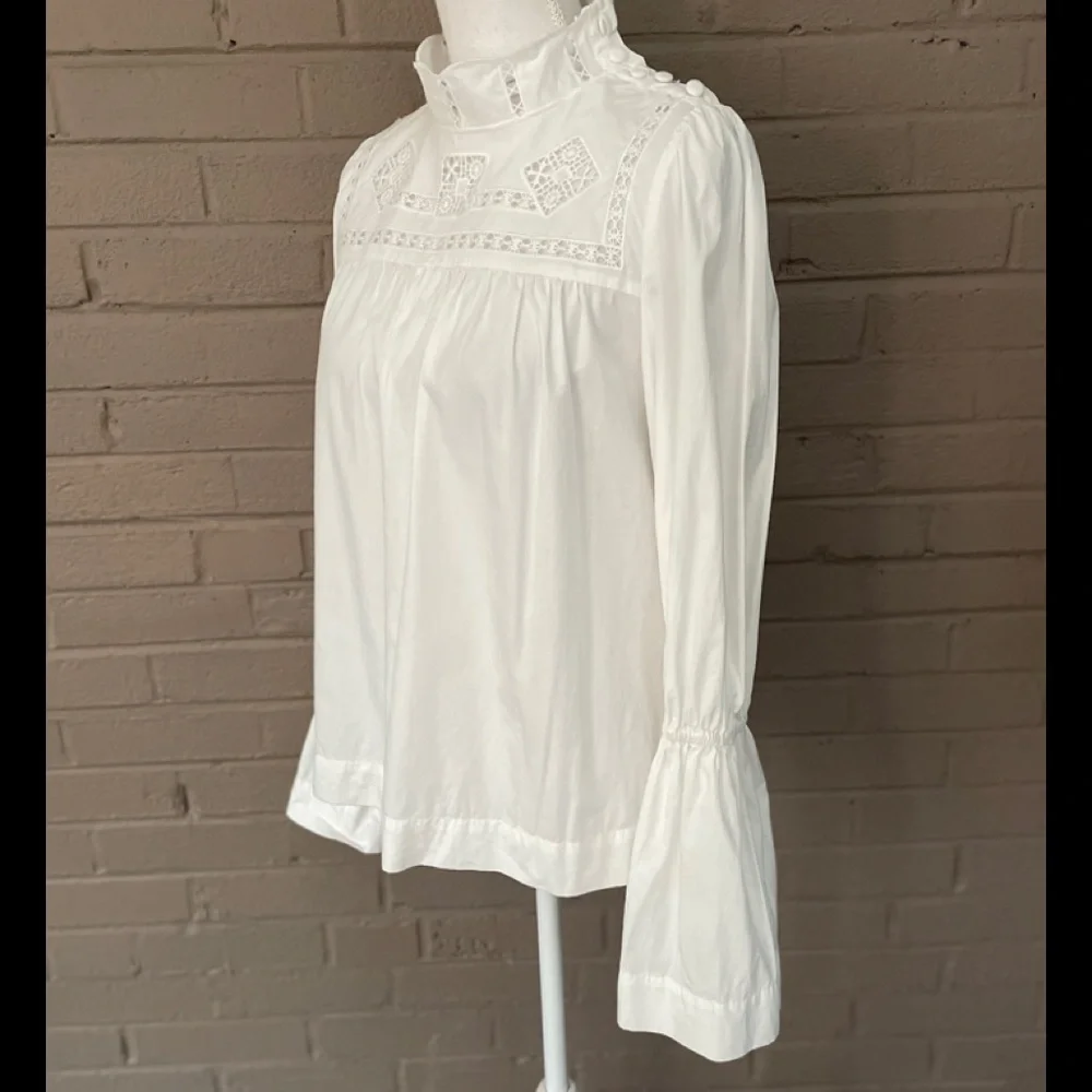 Free People White cotton blouse  S